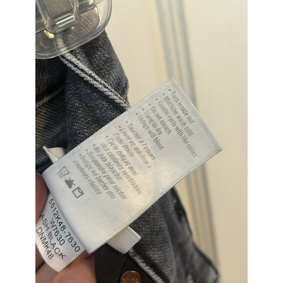 Paige Cindy High Rise Straight Ankle Jeans Womens 26 Ash Black Raw Hem Retro - Picture 12 of 12